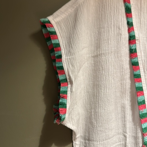 Jcrew Womens White Beach Coverup Top sz XS NWT - Picture 5 of 7